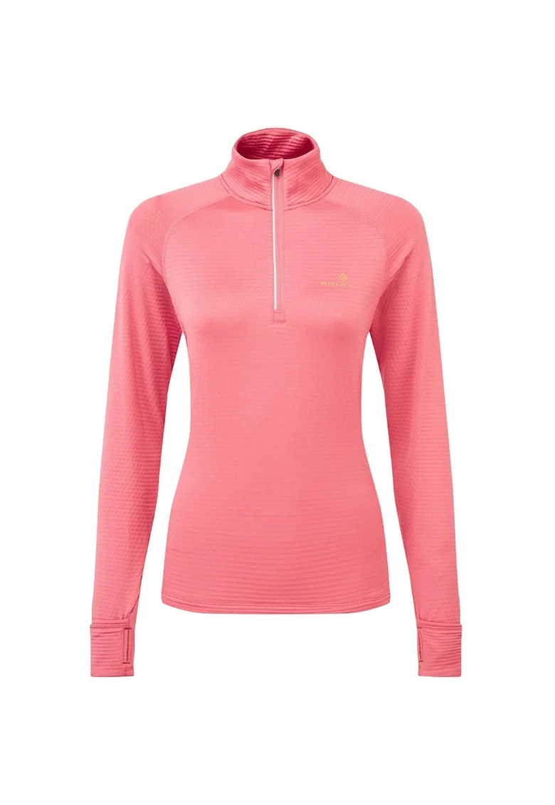 Bluza alergare dama  Tech Winter 1/2 Zip FW 2024, Roz