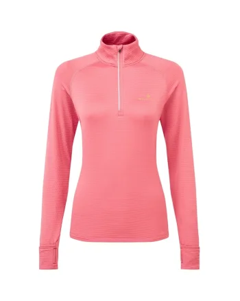 Bluza alergare dama  Tech Winter 1/2 Zip FW 2024, Roz
