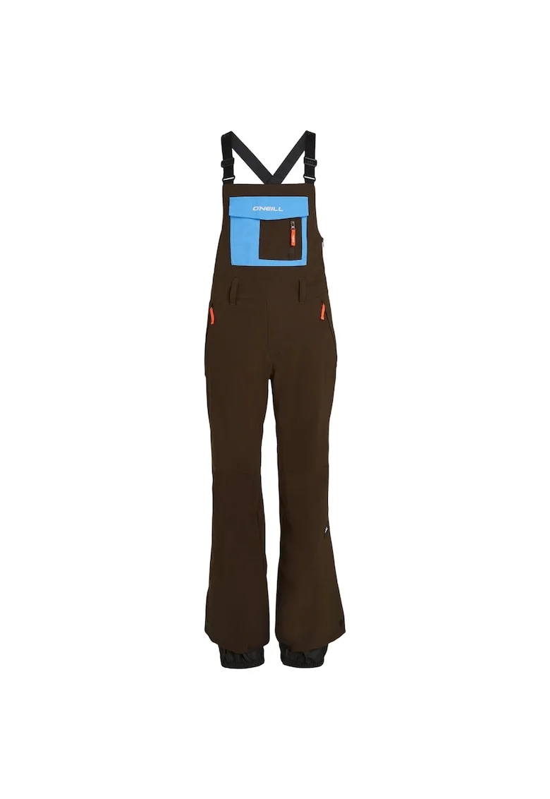 Pantaloni schi dama  FWC'Peak Bib, Maro/Albastru