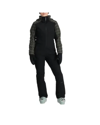 Salopeta Schi dama  Power Suit 2024, Negru/Kaki