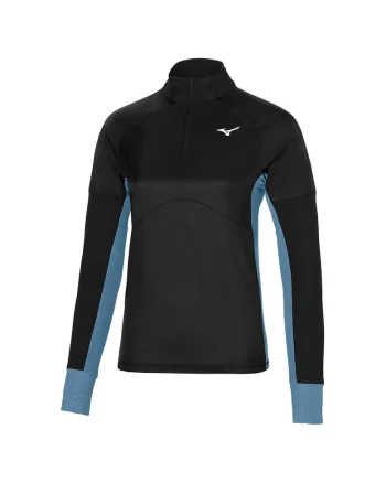 Bluza alergare dama  Hybrid, Negru/Albastru