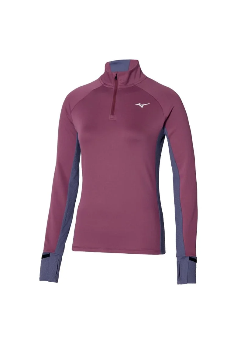 Bluza alergare dama  Warmalite Half Zip FW 2024, Visiniu/Mov