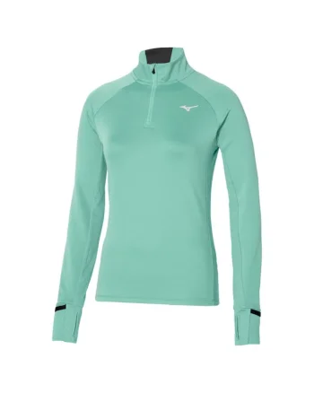 Bluza alergare dama  Warmalite Half Zip FW 2024, Verde menta