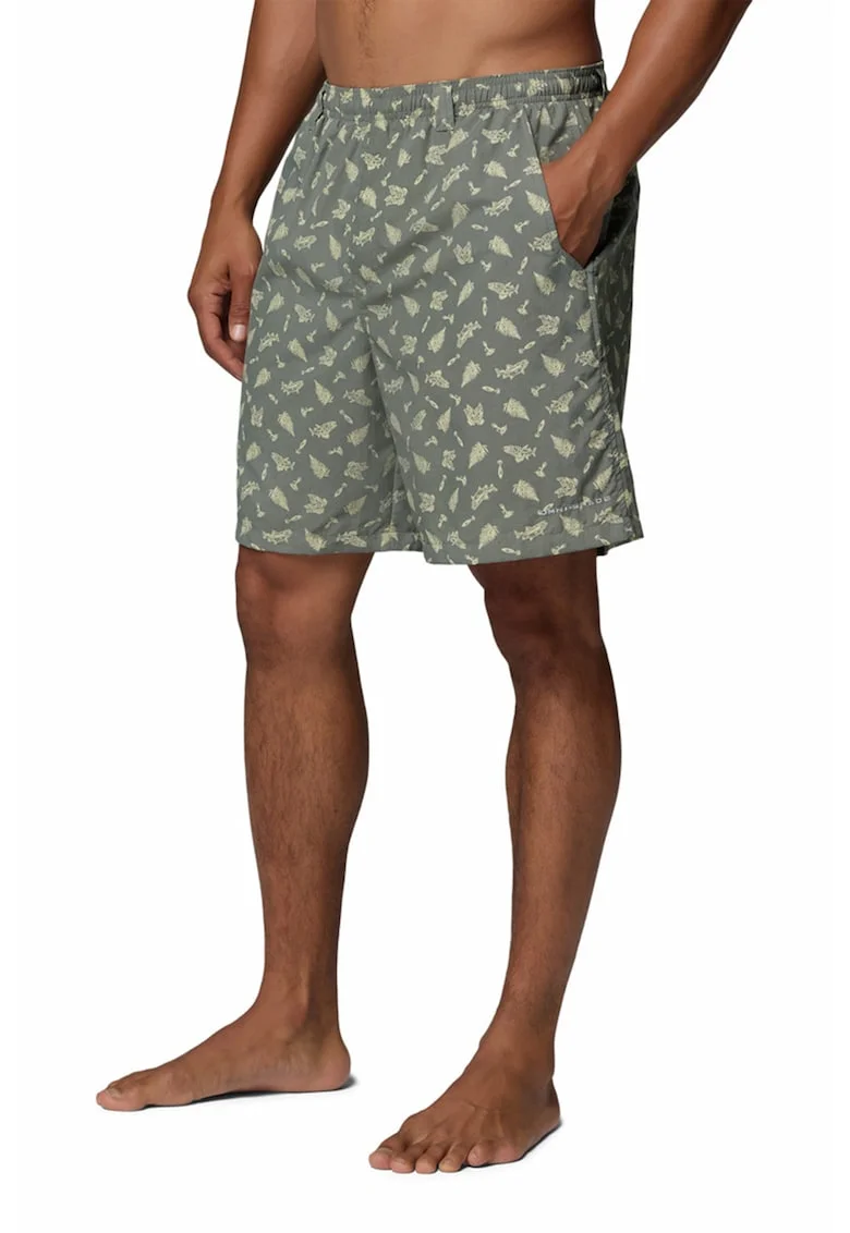 Pantaloni scurti impermeabili cu buzunare pentru inot Super Backcast II, Gri inchis/Bej deschis