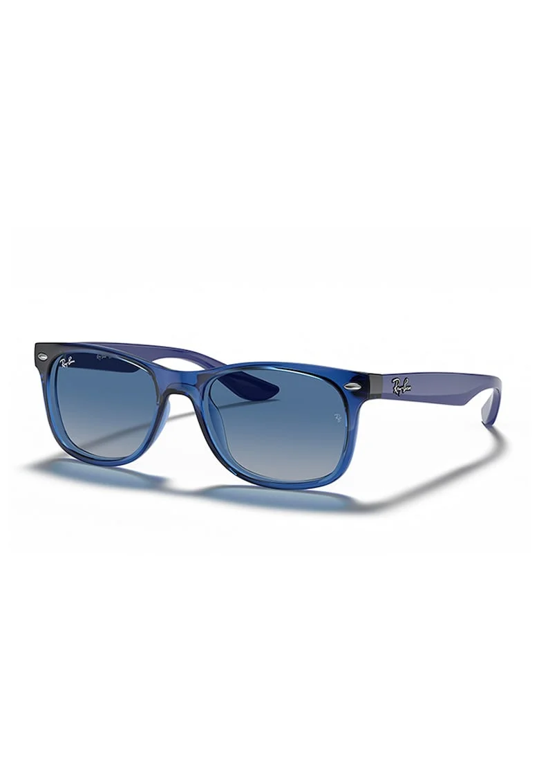 Ochelari de soare wayfarer cu logo discret, Albastru