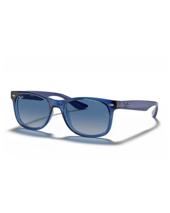 Ochelari de soare wayfarer cu logo discret, Albastru