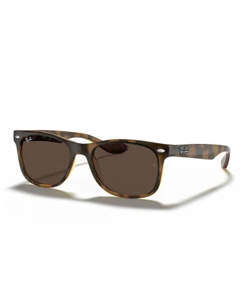 Ochelari de soare wayfarer cu logo discret, Maro inchis/Maro