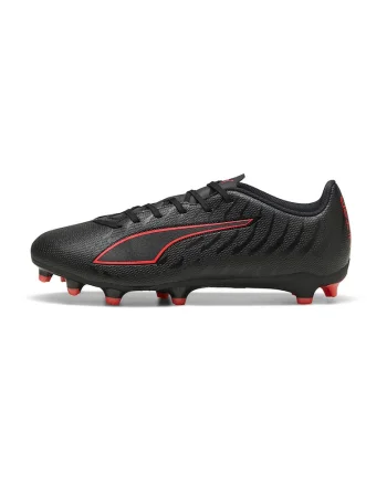 Ghete de fotbal Ultra 6 Play cu detaliu contrastant, Negru/Rosu vermillion