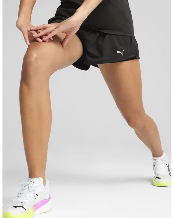 Pantaloni scurti pentru alergare Velocity 2-In-1, Negru