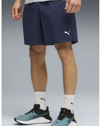 Pantaloni scurti cu talie elastica pentru antrenament Foundations, Bleumarin