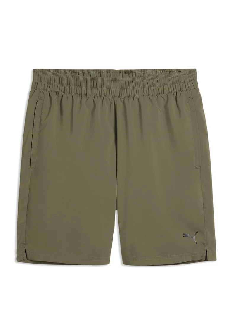 Pantaloni scurti cu talie elastica pentru antrenament Foundations, Kaki