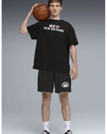 Tricou supradimensionat pentru baschet Out The Mail, Negru