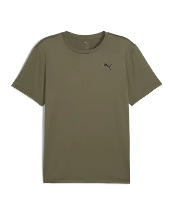 Tricou cu detaliu logo pentru fitness Essentials, Kaki inchis