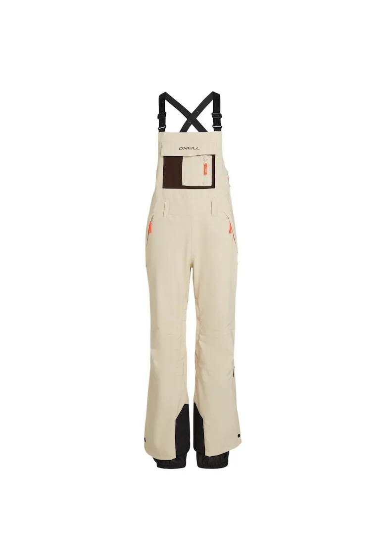 Pantaloni schi dama  FWC'Peak Bib, Crem