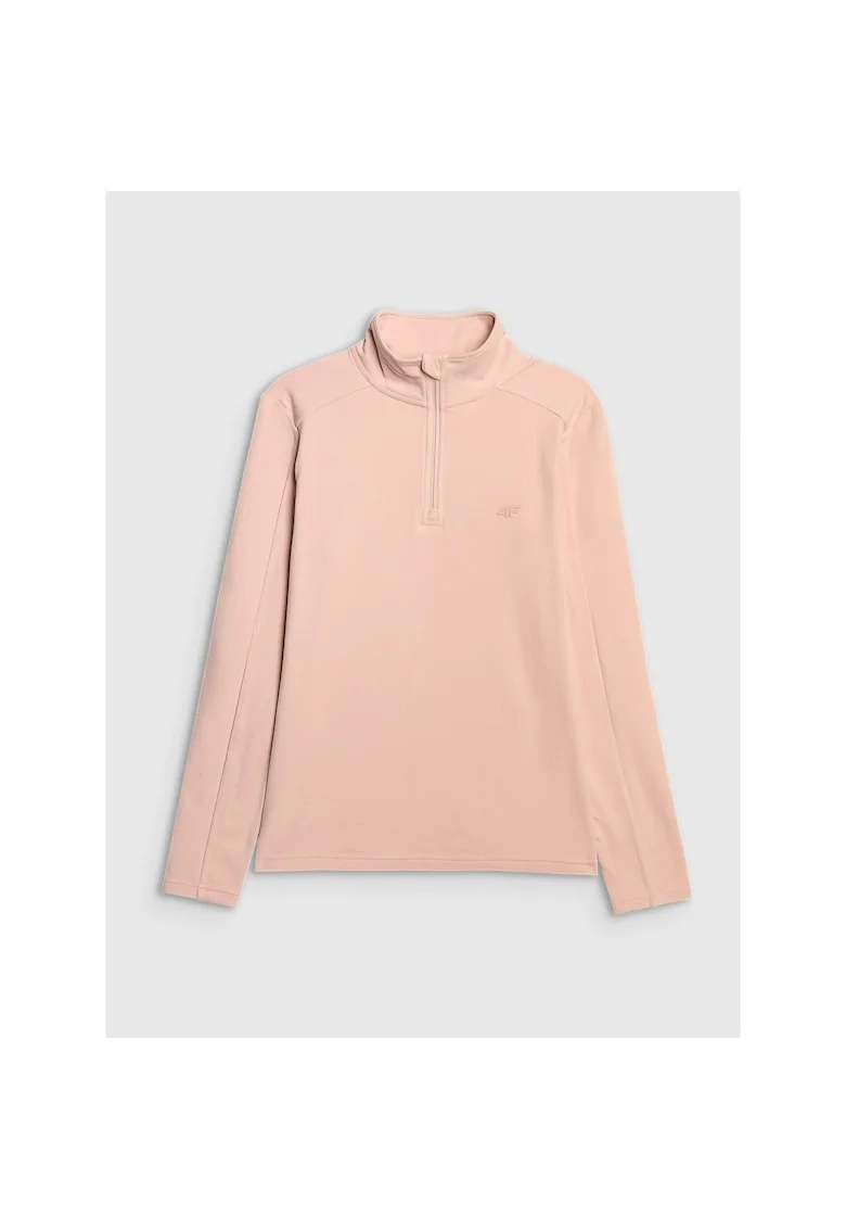 Bluza sport dama,  calda, roz, poliester, Bej
