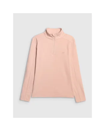 Bluza sport dama,  calda, roz, poliester, Bej