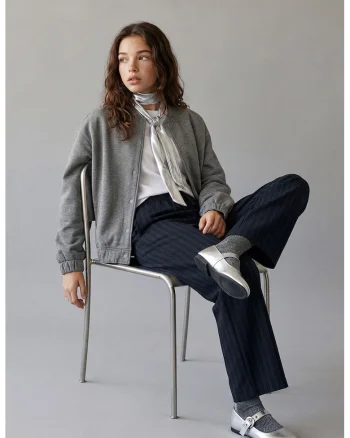 Pantaloni de trening cu croiala ampla si talie ajustabila, Albastru ultramarin
