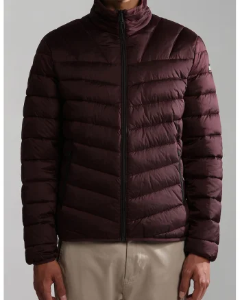 Geaca scurta regular fit cu aspect matlasat, Violet pruna