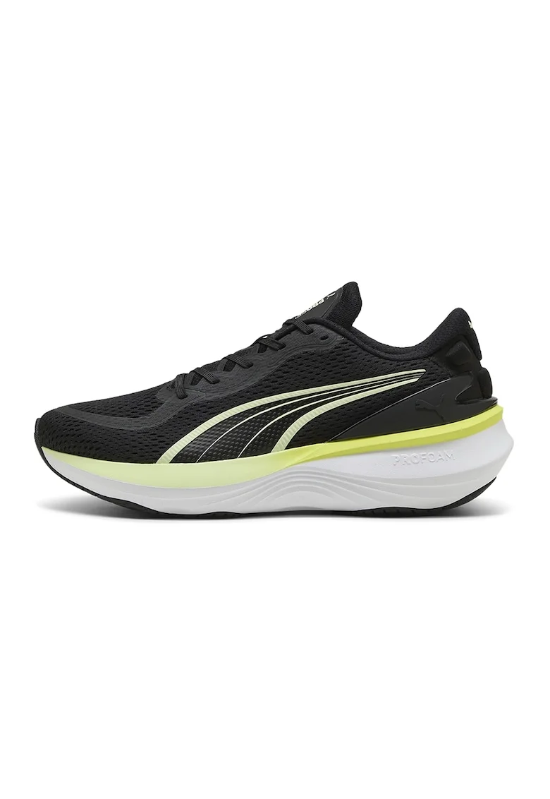 Pantofi Scend Pro 2 pentru alergare, Negru/Galben pal/Alb optic