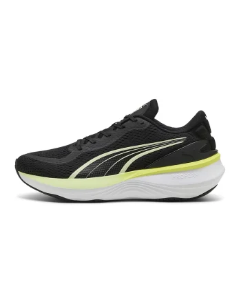 Pantofi Scend Pro 2 pentru alergare, Negru/Galben pal/Alb optic