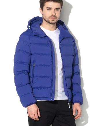 Geaca impermeabila cu vatelina Art, Albastru indigo