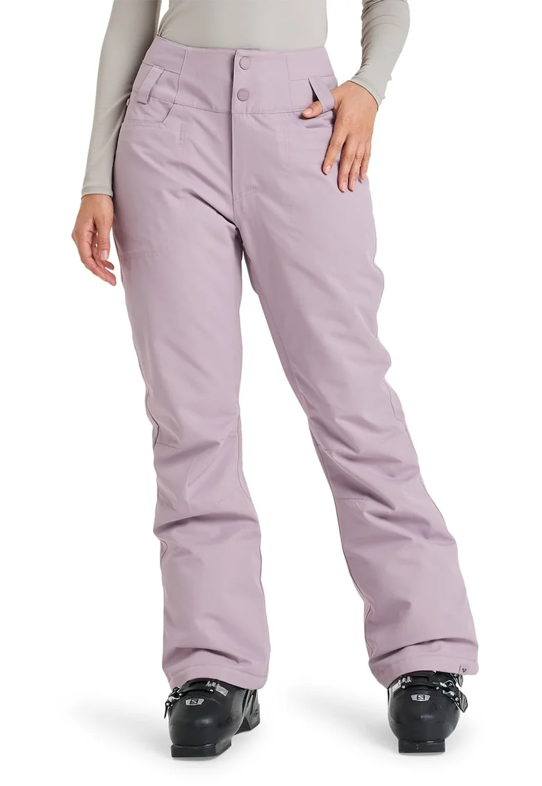 Pantaloni cu finisaj rezistent la apa pentru ski Diversion, Lila pal