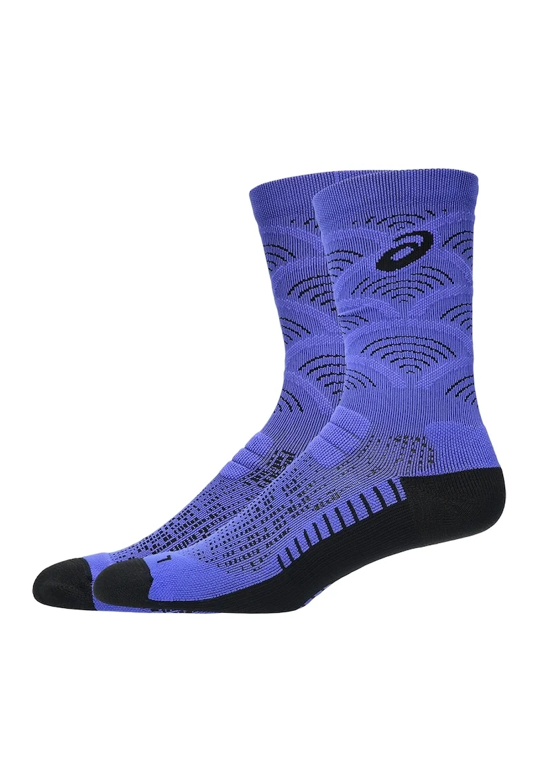 Sosete cu model, pentru alergare, Negru/Albastru indigo