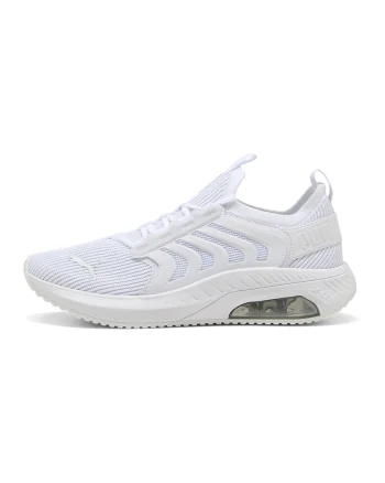 Pantofi Ayro Street cu partea superioara textila pentru alergare, Alb optic/Albastru glaciar