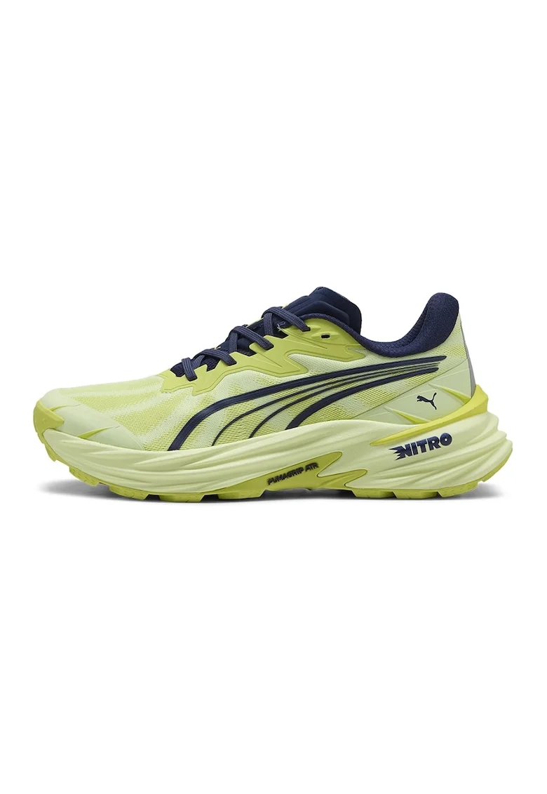Pantofi Fast-Trac NITRO 4 de plasa cu detalii contrastante pentru alergare, Albastru ultramarin/Verde lime/Verde fistic