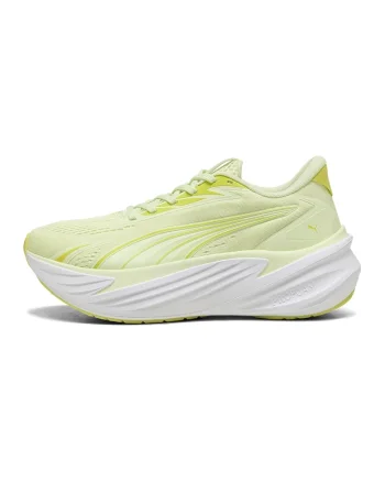 Pantofi wedge Maxima Pro cu garnituri sintetice pentru alergare, Galben sofran/Verde fistic