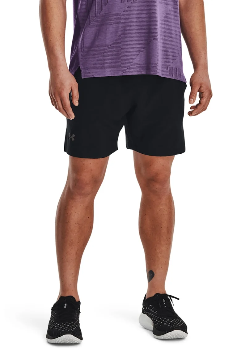 Pantaloni scurti pentru antrenament Lauch Elite 2-in-1, Negru