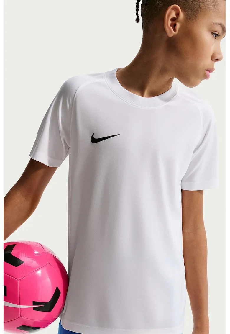 Tricou cu tehnologie Dri Fit si maneci raglan pentru fotbal Park VIII, Alb optic