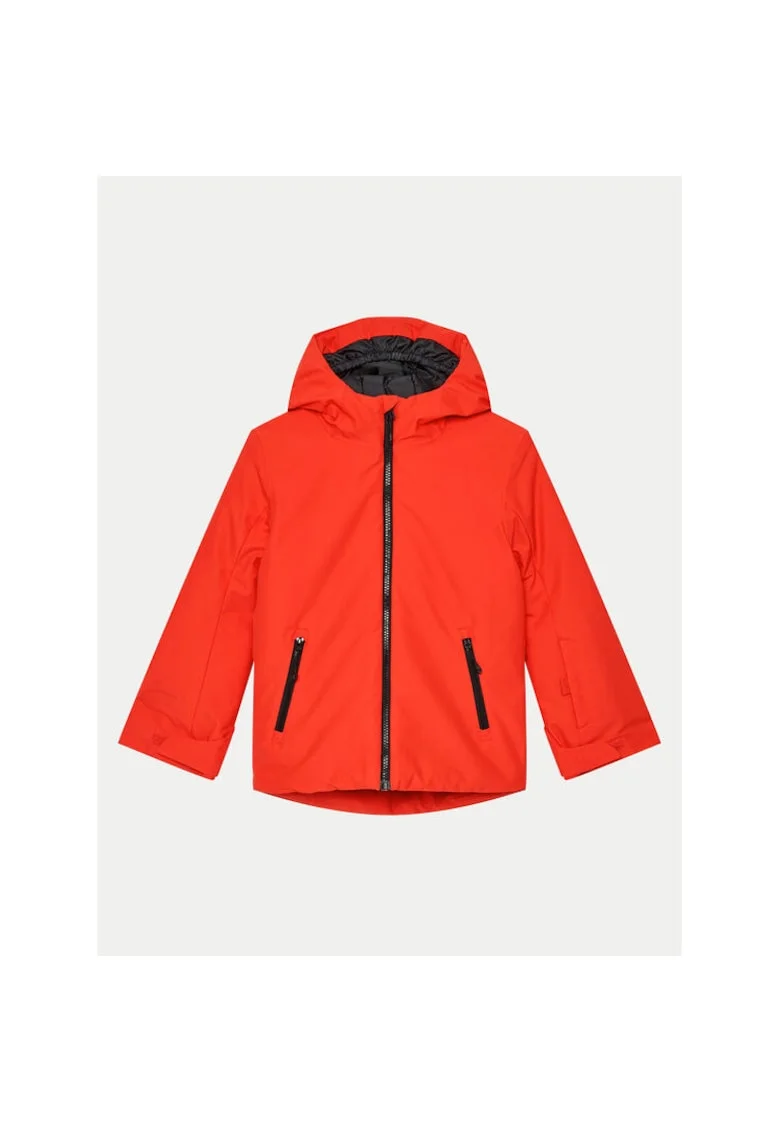 Geaca ski baieti,  303943851, Poliester, Negru, Negru