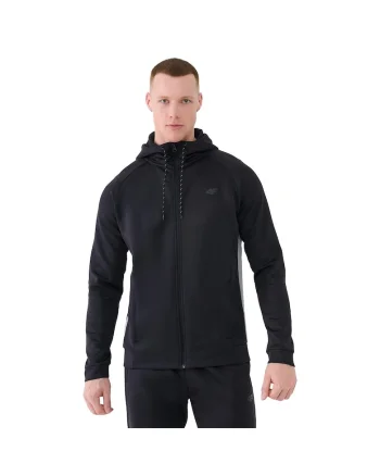 Hanorac pentru barbati  negru, cu gluga reglabila, sintetic, negru