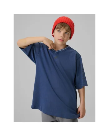 Tricou copii  lejer, imprimeu, bleumarin, bumbac