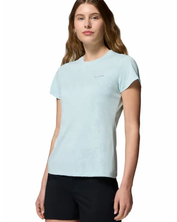 Tricou cu decolteu la baza gatului pentru drumetii Bluebird Canyon II, Albastru glaciar