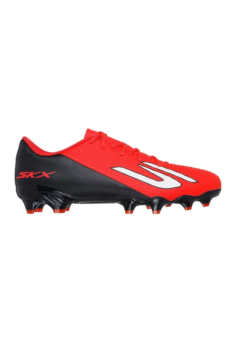 Pantofi Skx 2 Academy cu crampoane pentru fotbal, Negru/Rosu vermillion