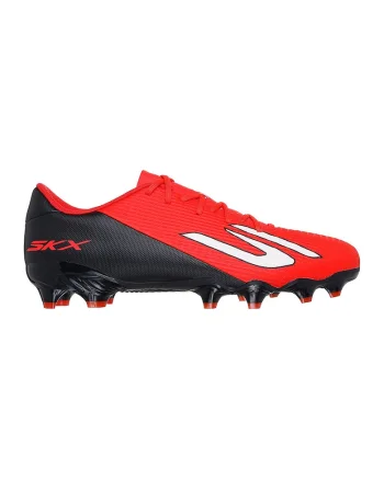 Pantofi Skx 2 Academy cu crampoane pentru fotbal, Negru/Rosu vermillion