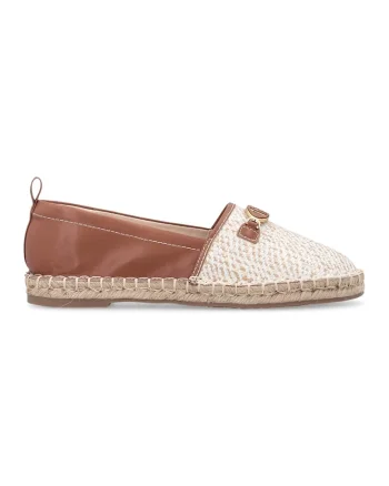 Espadrile uni cu garnituri sintetice, Auriu/Caramel/Bej deschis