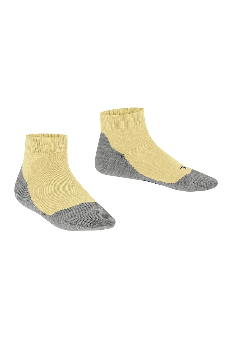 Sosete scurte cu uscare rapida Active Sunny Days, Gri/Galben