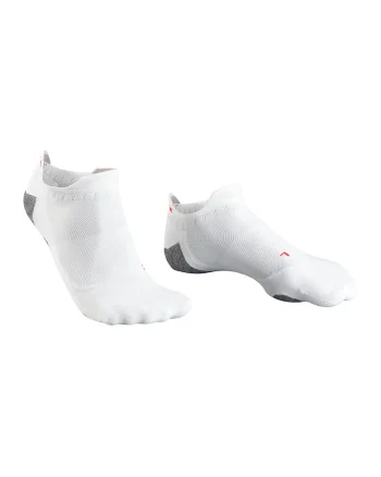 Sosete pentru alergare ultra-usoare, cu amortizare redusa RU5 Race Invisible, Alb/Gri