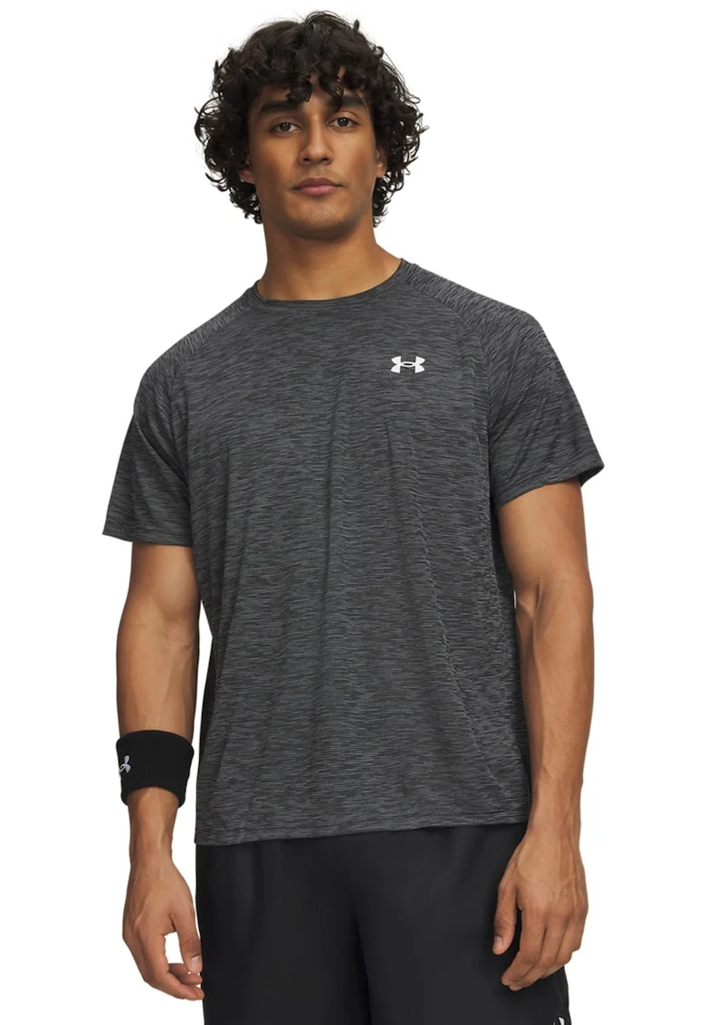 Tricou lejer texturat pentru antrenament Tech™, Alb/Negru