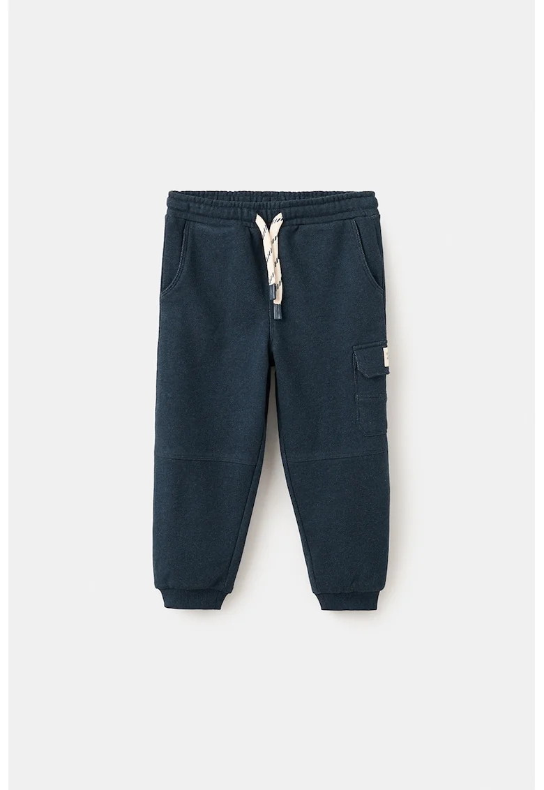Pantaloni cargo cu talie ajustabila, Albastru ultramarin