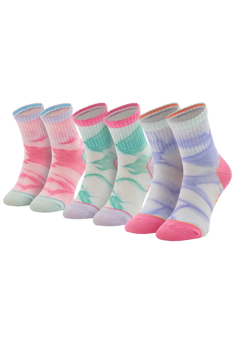Sosete,  3PPK Girls Casual Fancy Tie Die Socks SK41076-6064, Multicolor, Multicolor