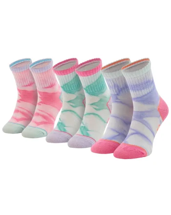 Sosete,  3PPK Girls Casual Fancy Tie Die Socks SK41076-6064, Multicolor, Multicolor