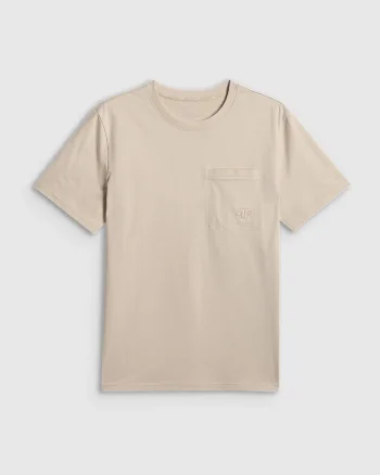 Tricou barbati  bumbac superior, bej