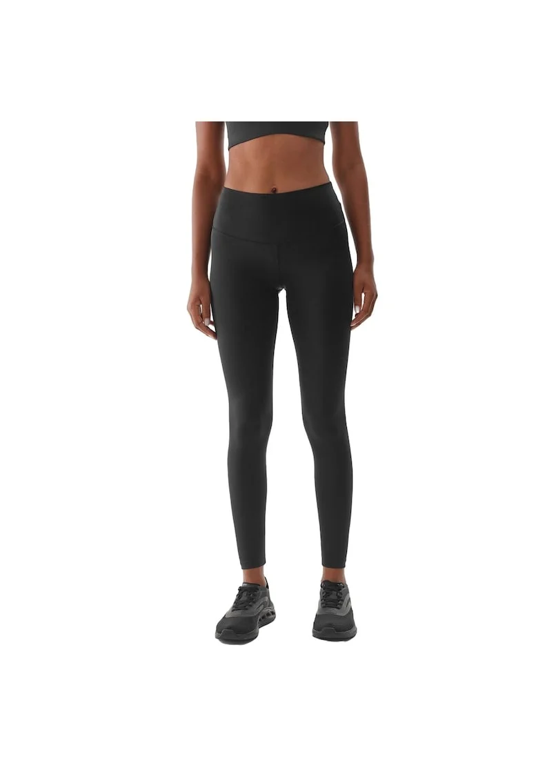 Colanti sport dama WAW24TTFIF277, 4F, Poliester/Elastan, Negru