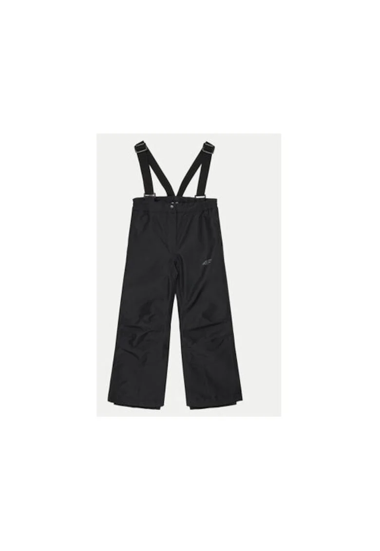 Pantaloni ski fete,  303943639, Poliester, Negru, Negru