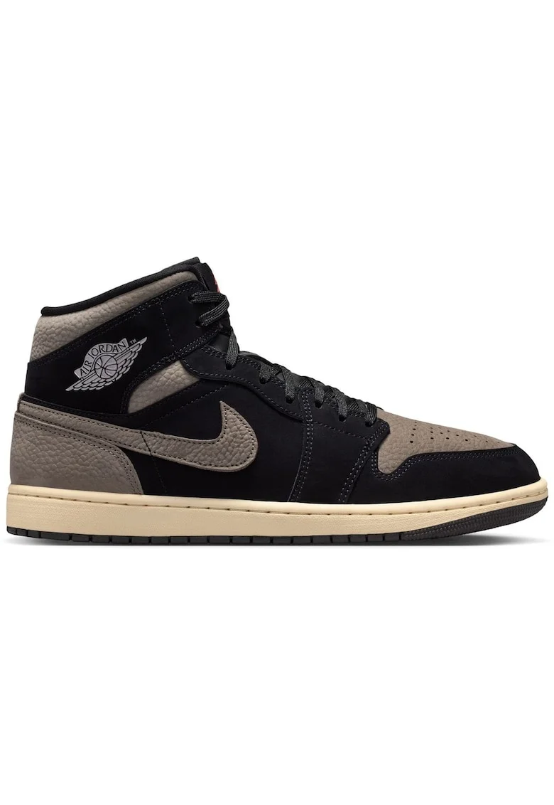 Pantofi sport  Air Jordan 1 Mid SE 56565, Negru/Gri