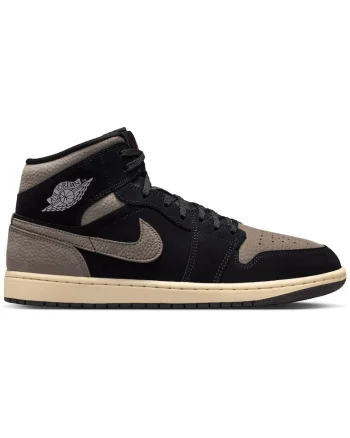 Pantofi sport  Air Jordan 1 Mid SE 56565, Negru/Gri
